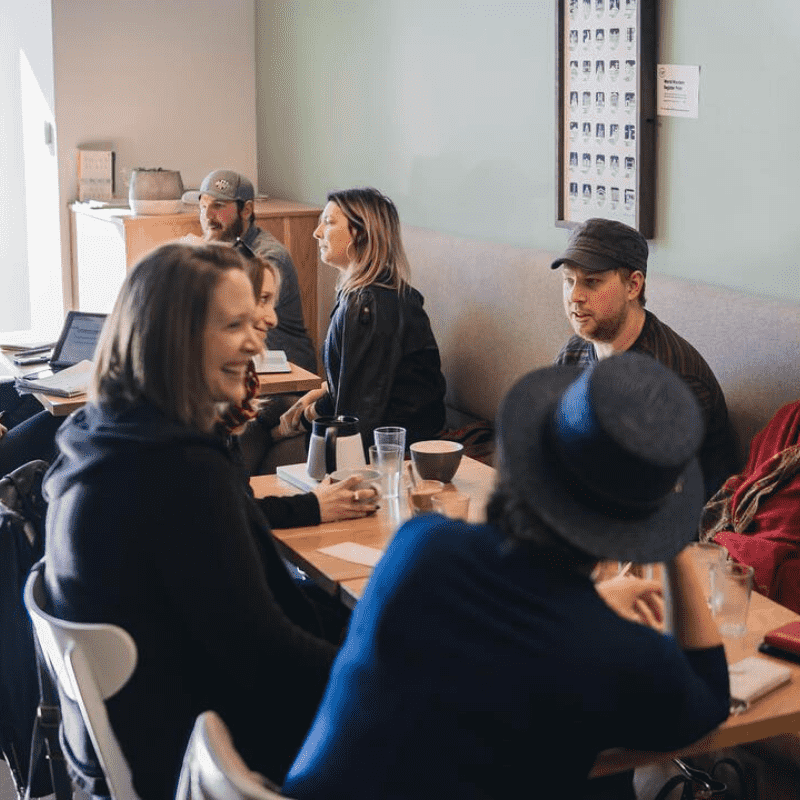 Method Coffee Roasters people mingling in cafe