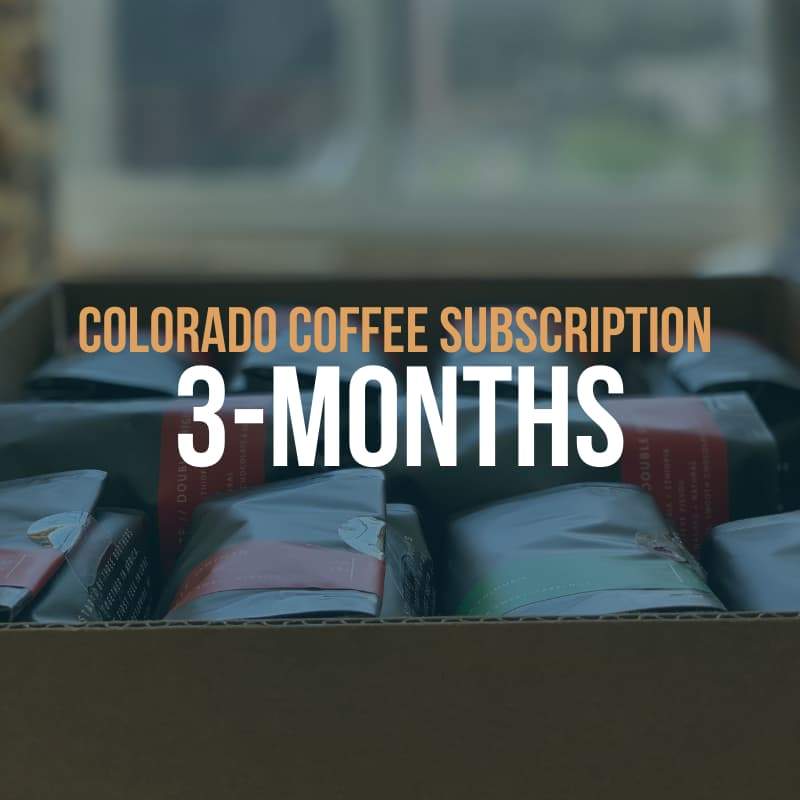 3-Month Custom Gift Subscription | Colorado Specialty Coffee | Free Drink Cards and Merchandise | 12oz - Gift